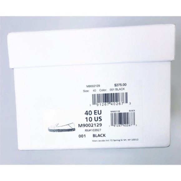 SOLD Marc Jacobs Black Leather Daisy Flat Espadril - Picture 8 of 8